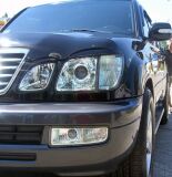 Реснички на фары для Lexus LX470 1998-2007 (абс, под покраску, 4 детали)