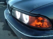 Накладки на передние фары (реснички) для BMW 5 (E39) 2001-2004