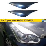 Реснички на фары для Toyota Wish ANE10 рестайлинг 2005-2009