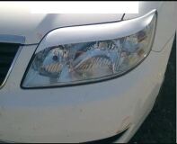 Реснички на фары для Toyota Corolla (правый руль) NZE121 2рестайлинг 2004-2006