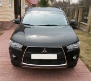 Реснички на фары для Mitsubishi Outlander 2009-2012 рестайлинг