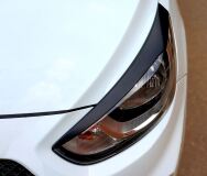 Накладки на фары (реснички) Hyundai Solaris 2011 - 2014