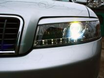 Реснички на фары для Audi A4 B6 2000-2004