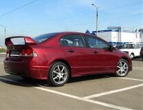 Пороги для Honda Civic 8. Mugen RR style