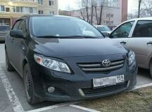 Реснички на фары для Toyota Corolla E150 2006- 2010