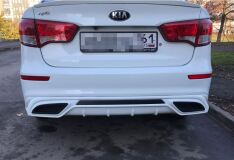 Диффузор GT заднего бампера для KIA RIO III 2015+