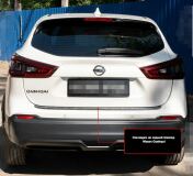 Накладка на задний бампер Nissan Qashqai 2017-2021 (II рестайлинг)