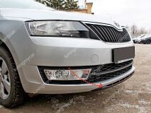 Спойлер переднего бампера для Skoda Rapid