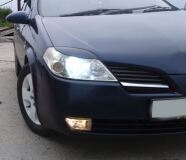 Реснички на фары для Nissan Primera HP12 2002-2008