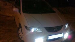 Реснички на фары для Mazda Premacy 1999-2004