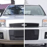 Защитная сетка и заглушка переднего бампера Ford Fusion 2005-2012