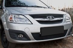Зимняя заглушка решетки переднего бампера Lada (ВАЗ) Largus 2012-2020 (универсал, фургон)