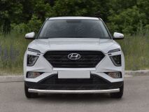 Защита переднего бампера d63 секции для Hyundai Creta 2021-