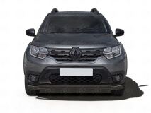 Защита переднего бампера d63 секции-d42 дуга black для Renault Duster 2021-