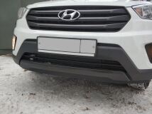 Зимняя заглушка решетки переднего бампера Hyundai Creta I 2016-2021