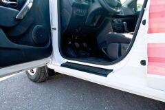Накладки на внутренние пороги дверей для Renault Sandero 2014-2022, Sandero Stepway II 2014-2022