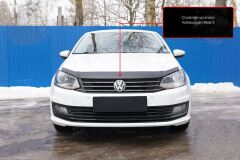 Спойлер на капот без скотча для Volkswagen Polo V 2009-2019 Под покраску