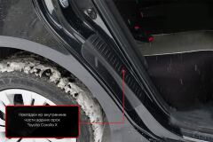 Накладки на внутренние части задних арок Без скотча для Toyota Corolla (140,150) 2006-2013 (седан)
