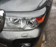 Накладки на фары (реснички) для Toyota Land Cruiser 200 2012-2015