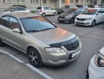 Накладки на передние фары (реснички) для Nissan Almera Classic 2007-2012