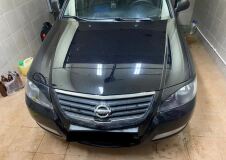 Накладки на передние фары (реснички) для Nissan Almera Classic 2007-2012