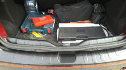 Накладка на порожек багажника со скотчем для Renault Sandero Stepway 2009-2013