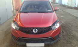 Накладки на фары (реснички) для SsangYong Actyon 2013-2021