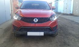 Накладки на фары (реснички) для SsangYong Actyon 2013-2021