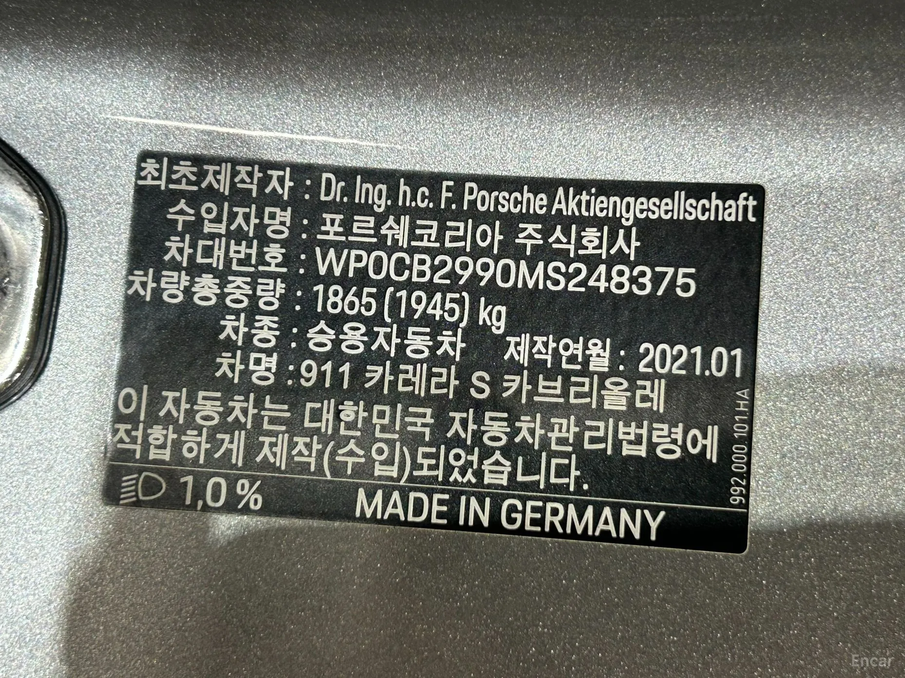 Porsche 911 (992) превью 4