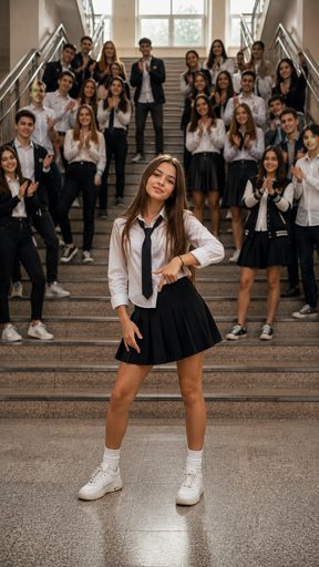 Трендовый танец на 1 сентября