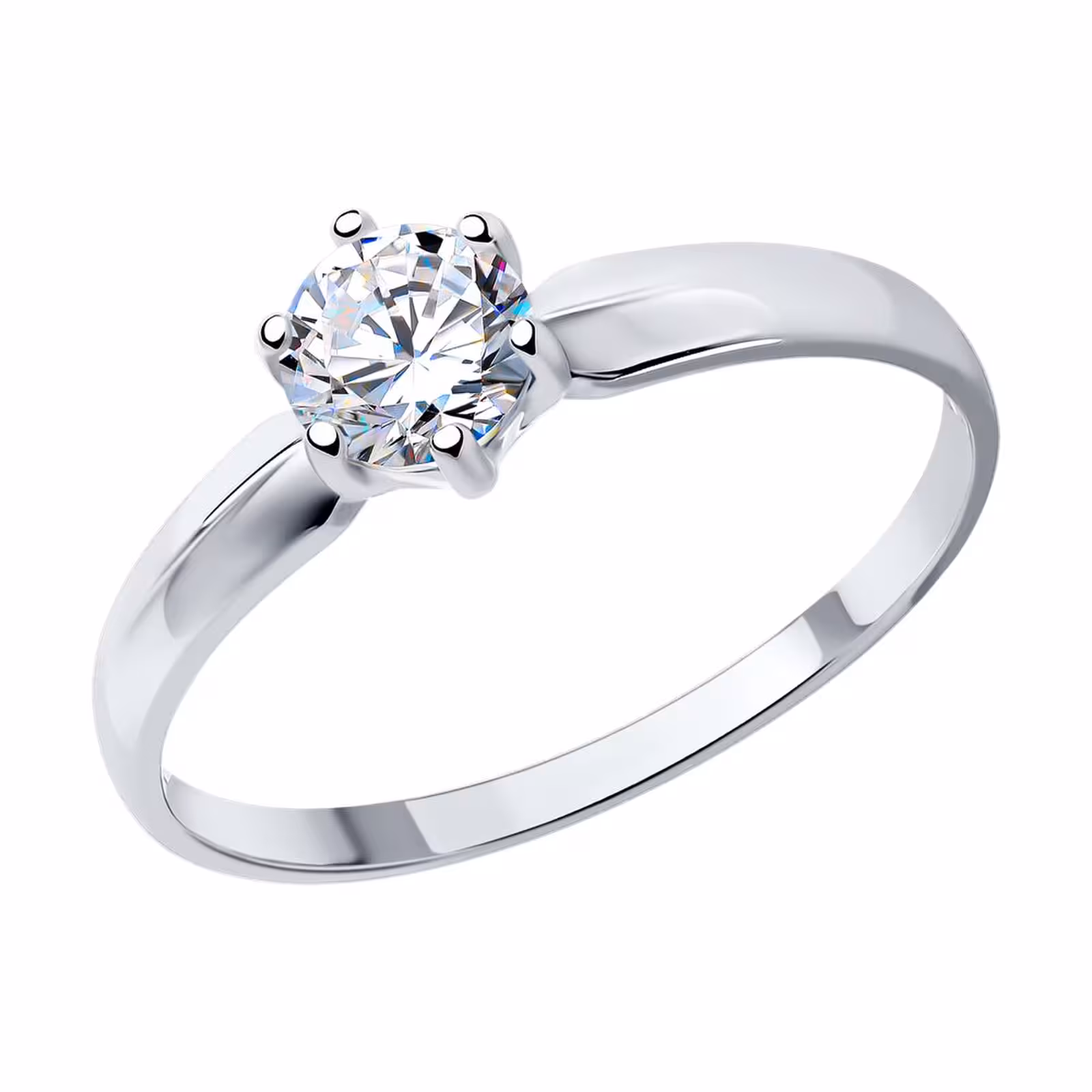 Кольцо из серебра со Swarovski Zirconia — фото 1