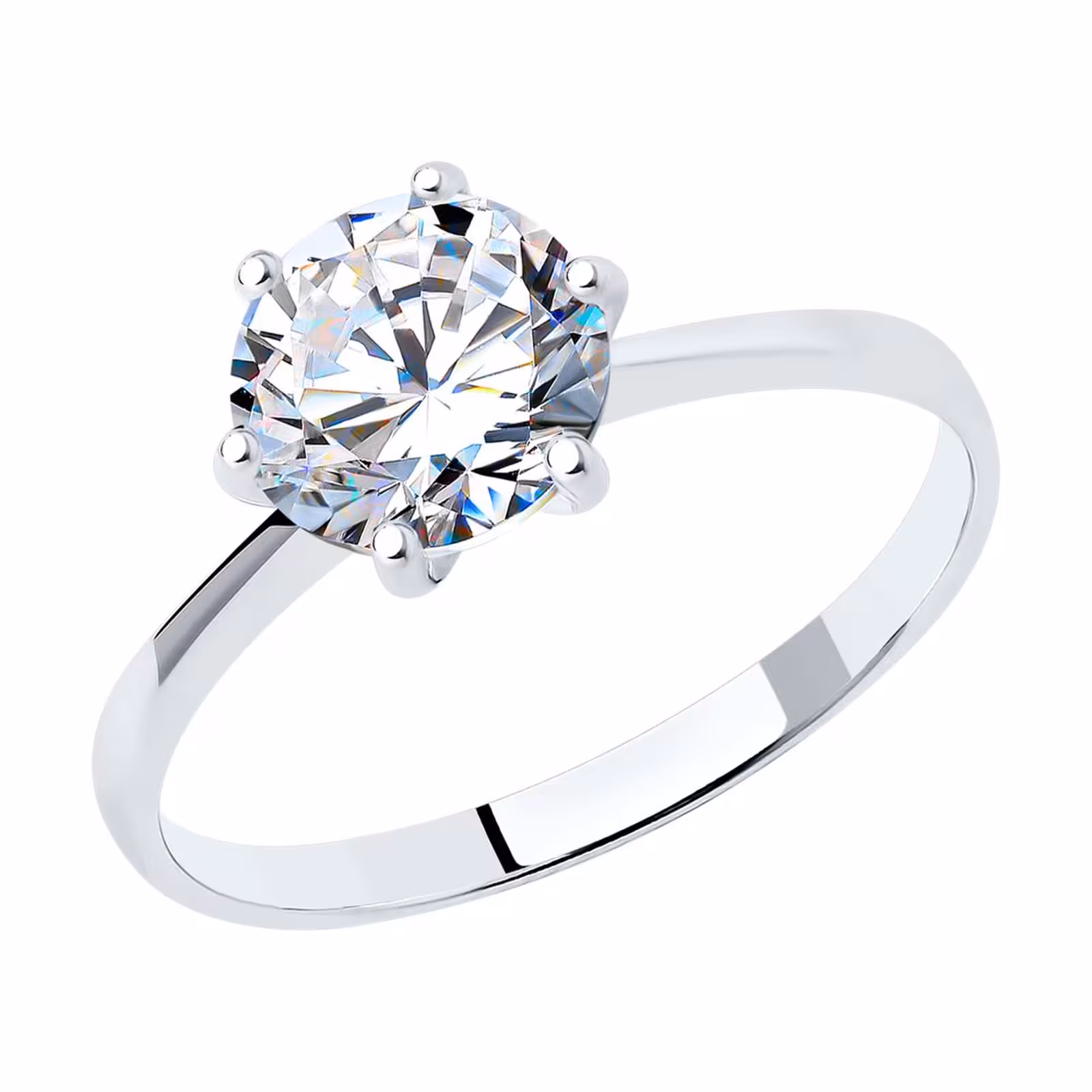 Кольцо из серебра со Swarovski Zirconia — фото 1
