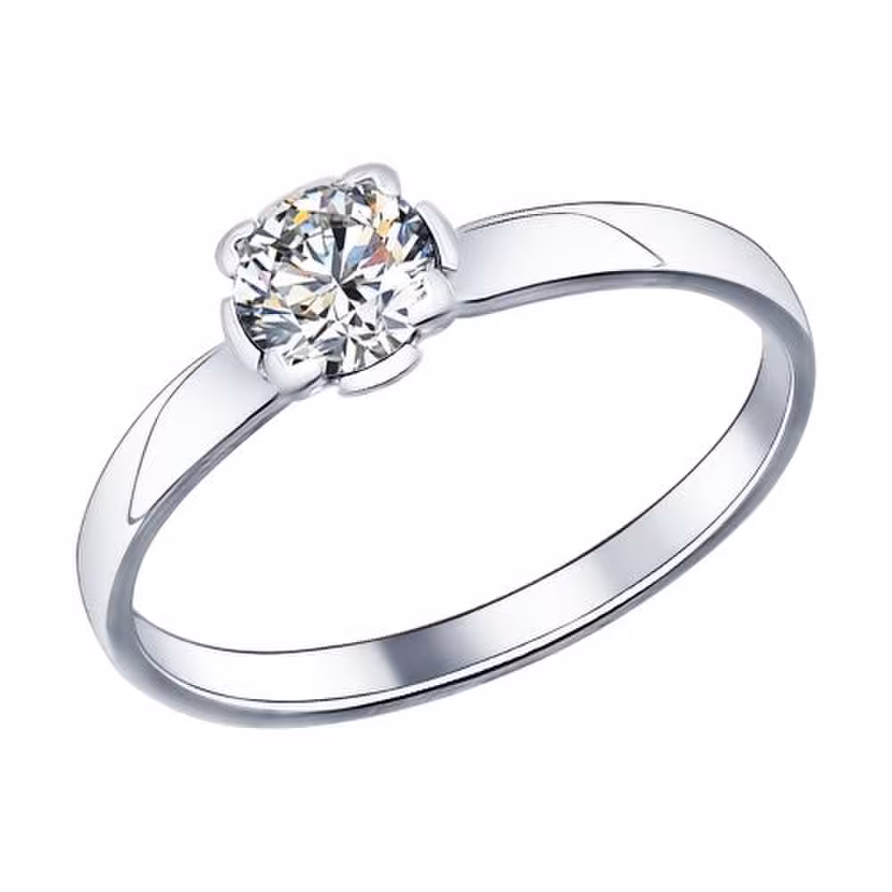Кольцо из серебра со Swarovski Zirconia