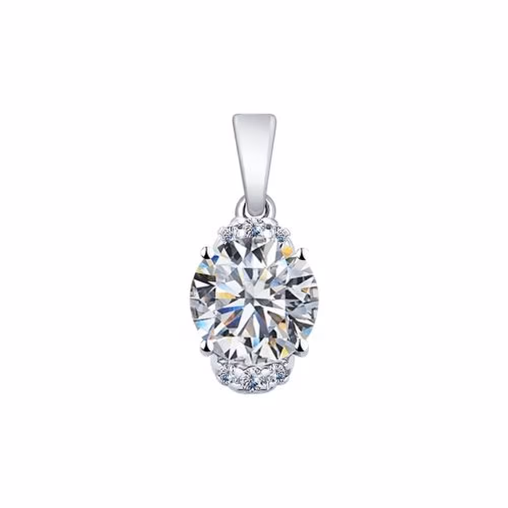 Подвеска из серебра со Swarovski Zirconia