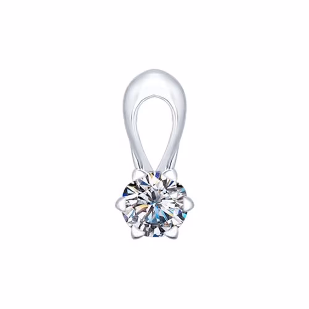 Подвеска из серебра со Swarovski Zirconia