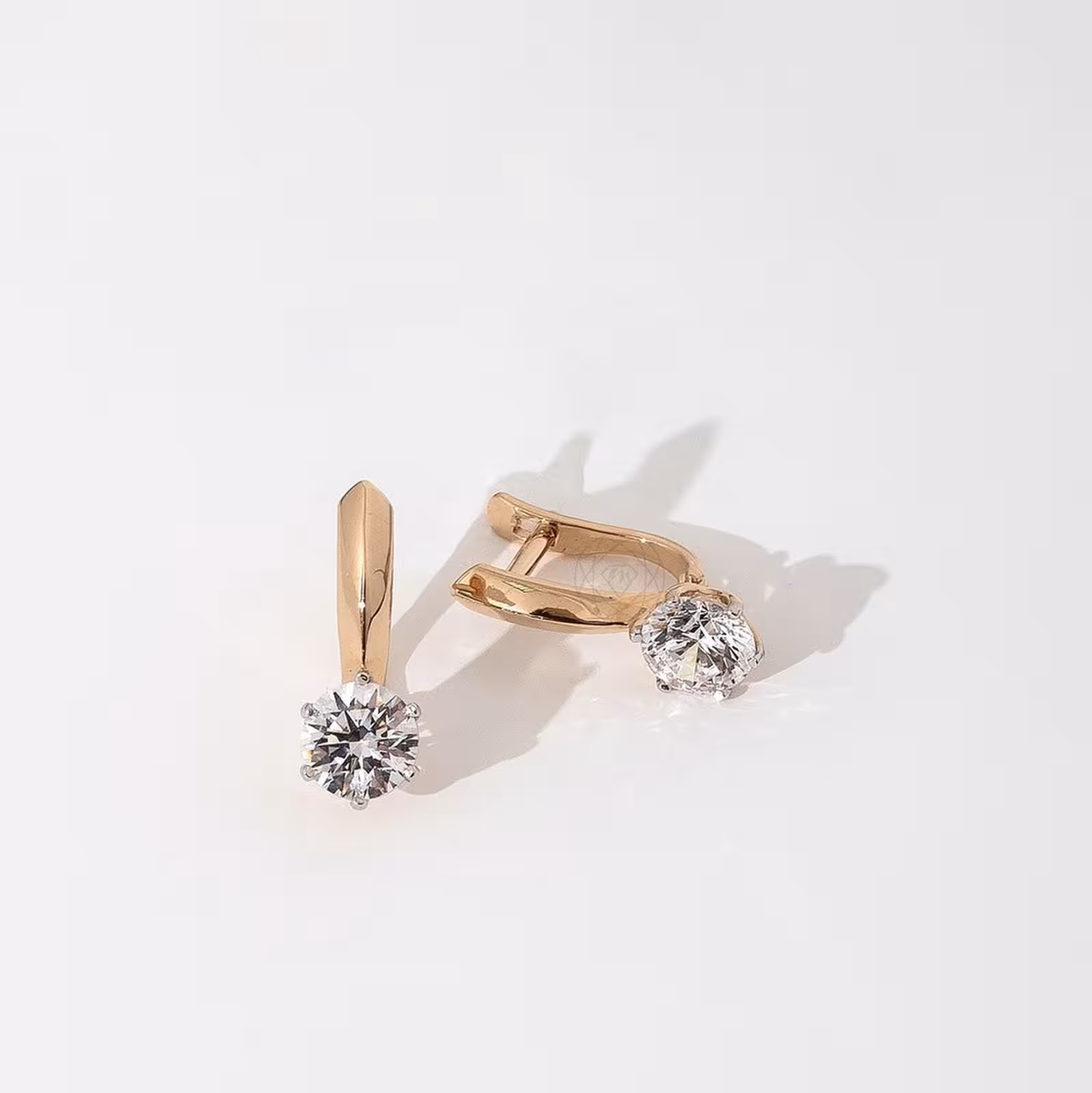 Серьги из золота со Swarovski Zirconia — фото 2