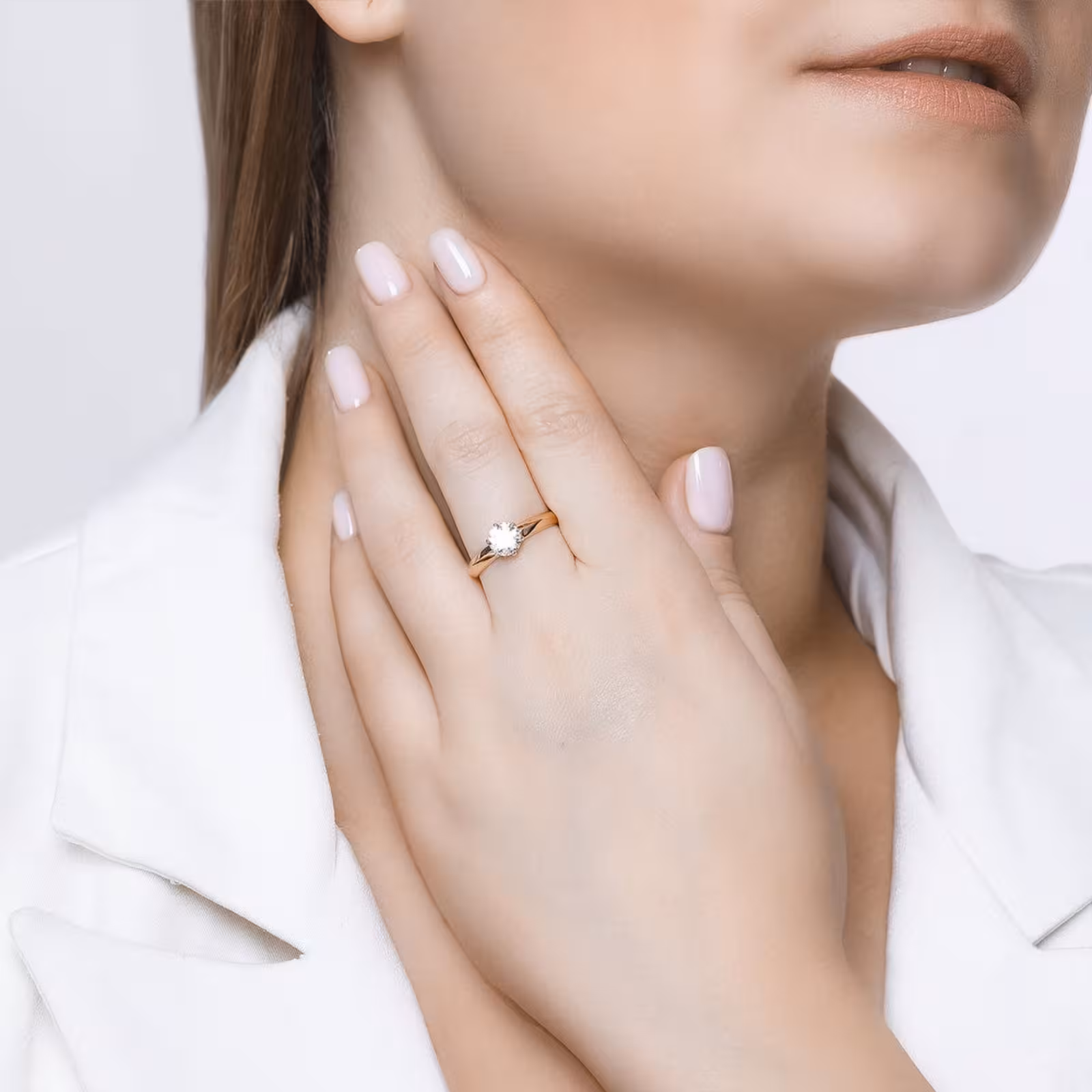 Кольцо из золота со Swarovski Zirconia — фото 4