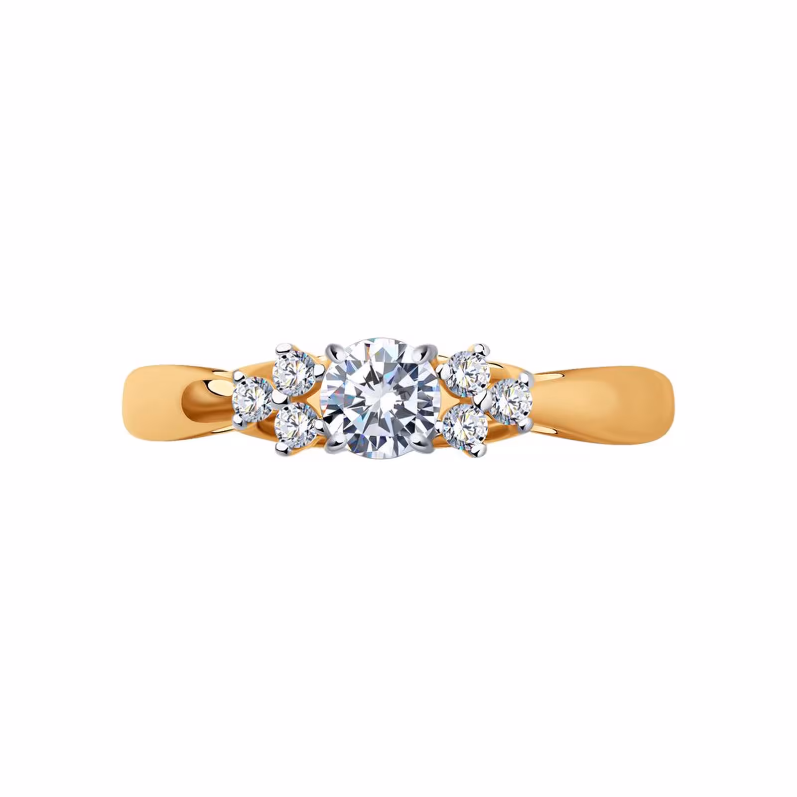 Кольцо из золота со Swarovski Zirconia — фото 3