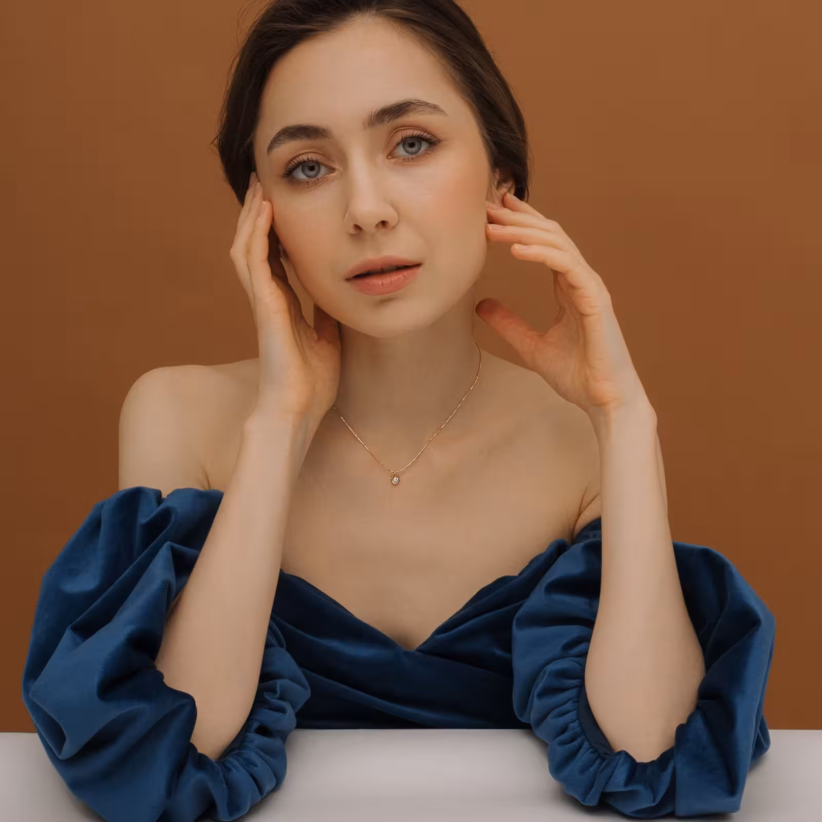 Подвеска из золота с фианитом — фото 3