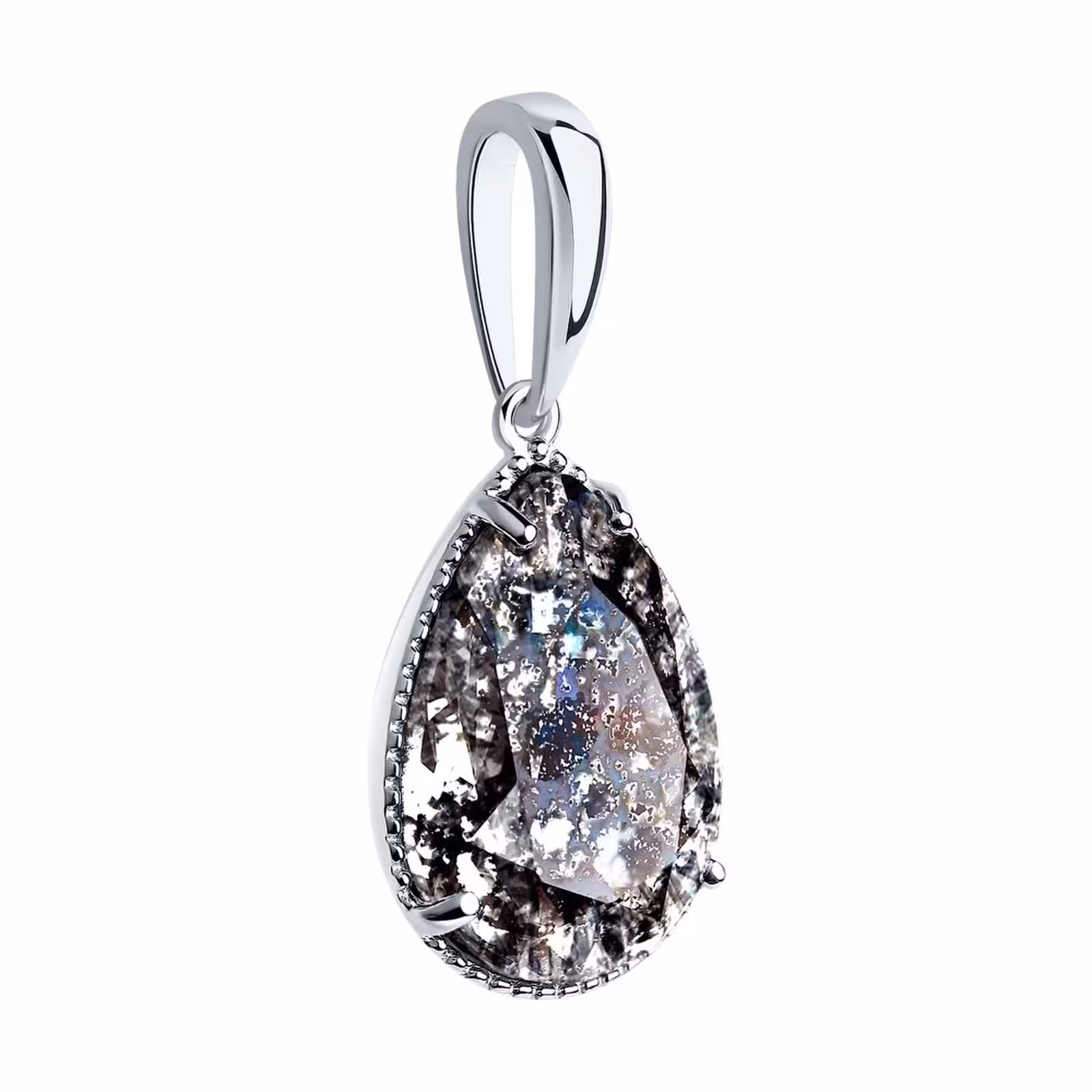 Подвеска из серебра с кристаллом Swarovski — фото 2