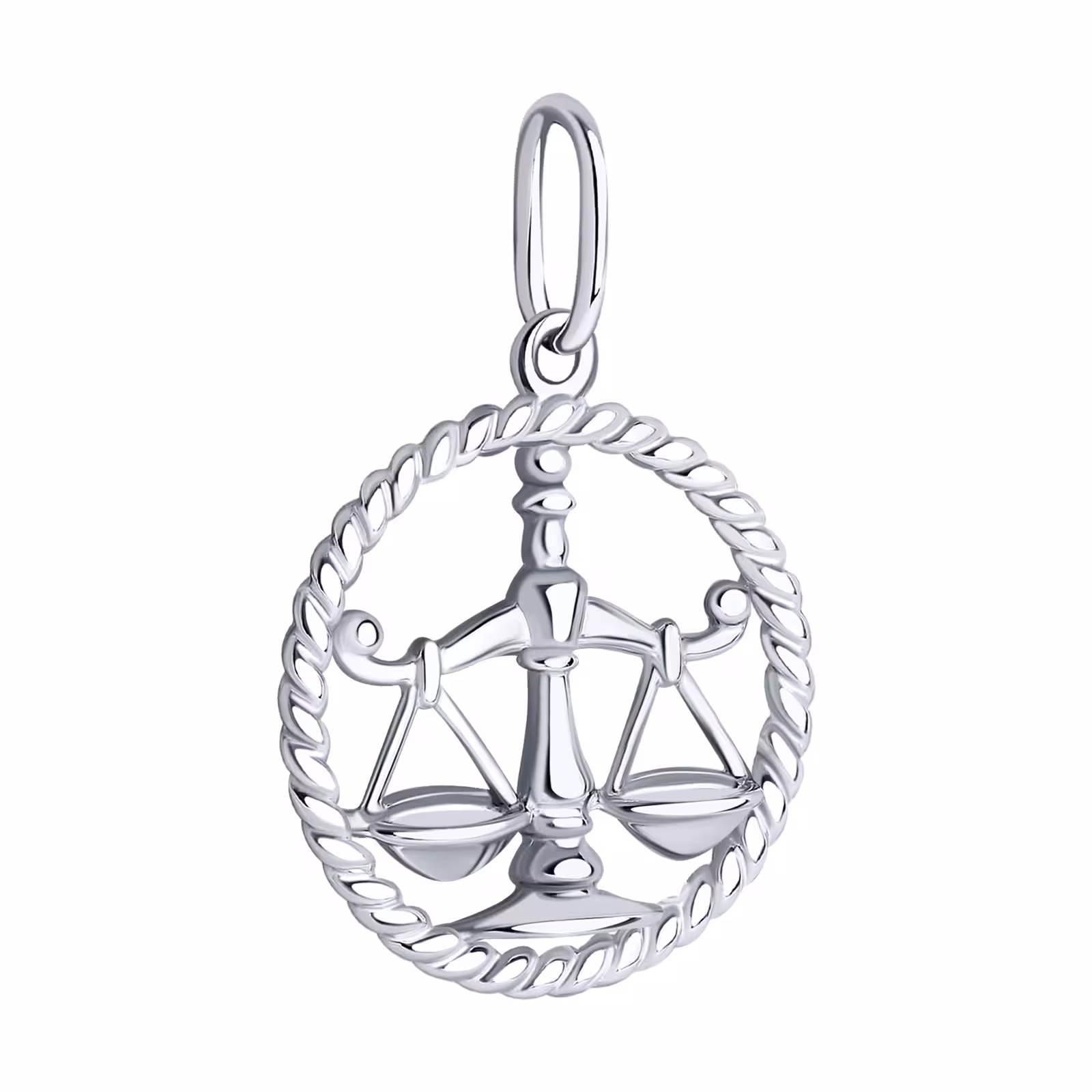 Подвеска из серебра "Знак зодиака Весы" — фото 2