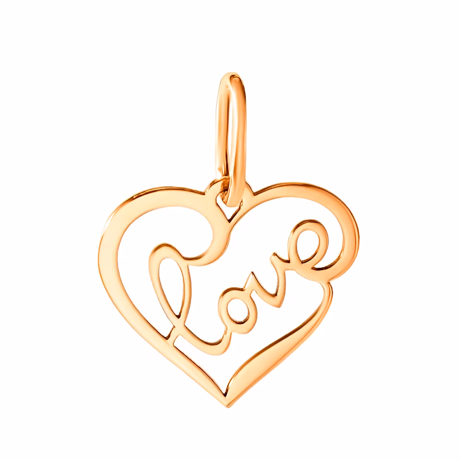 Подвеска из золота "Love" — фото 1