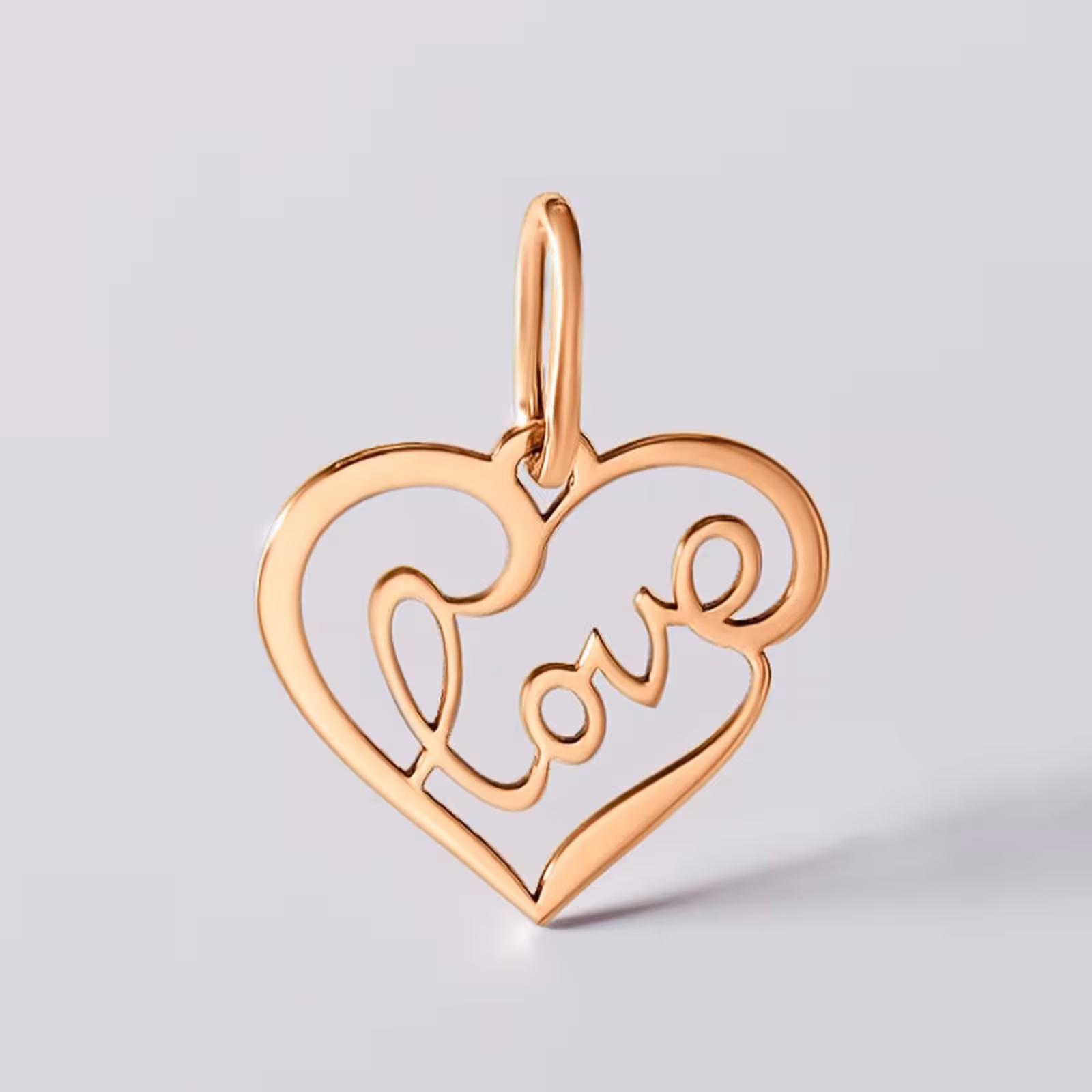 Подвеска из золота "Love" — фото 3