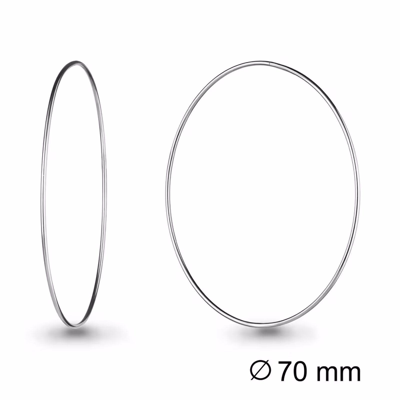 Серьги конго из серебра