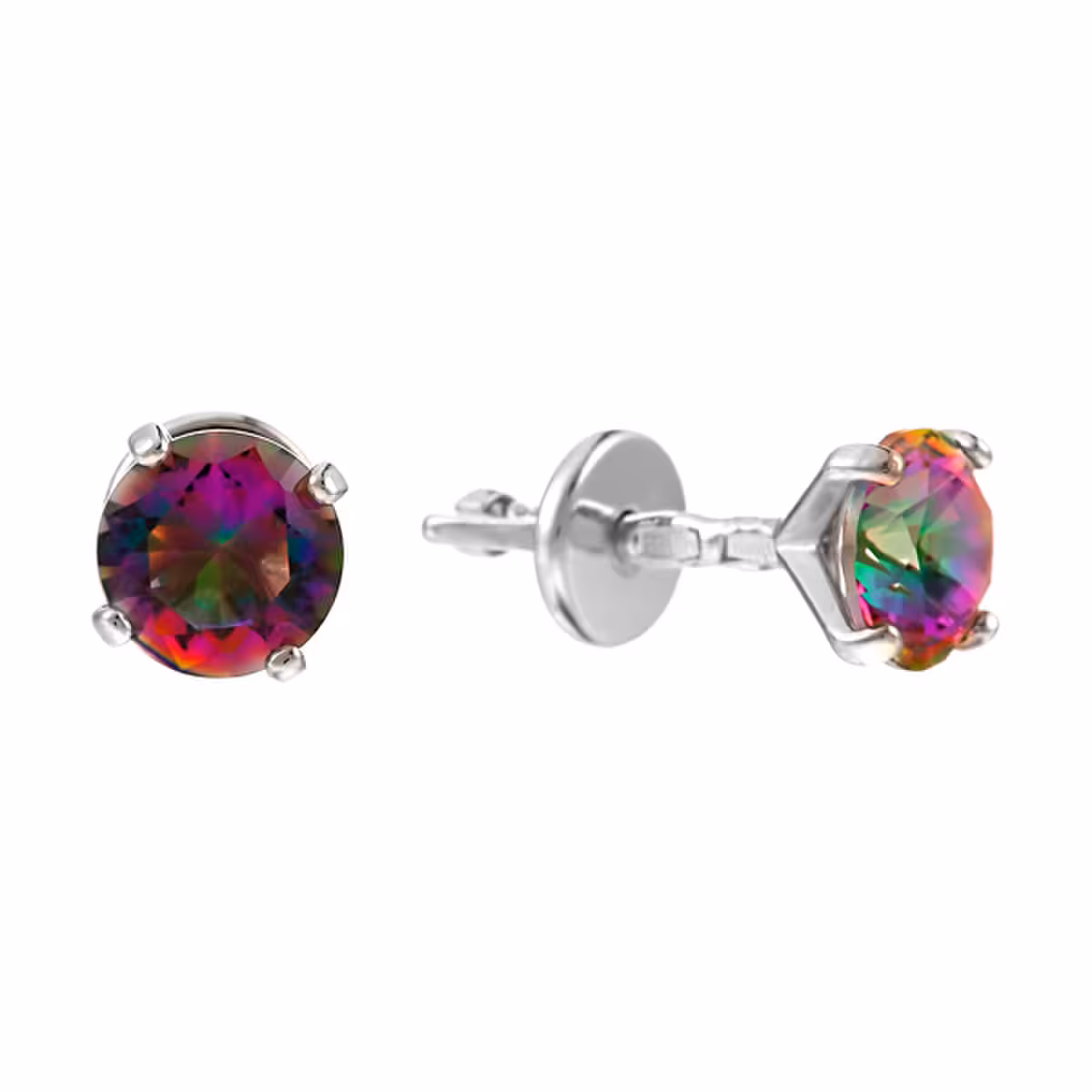 Серьги из серебра с кристаллами Swarovski