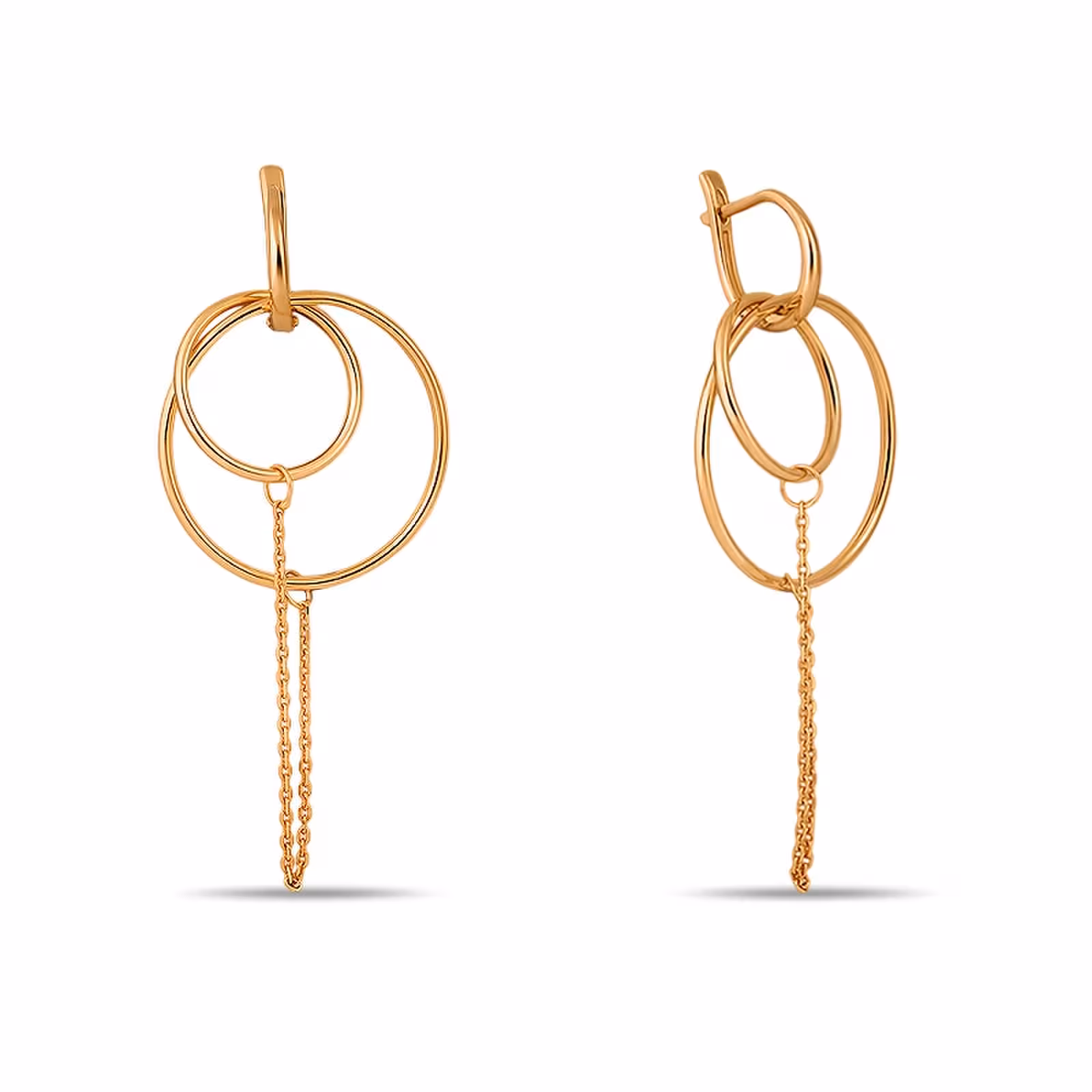 Серьги-трансформеры из золота — фото 3