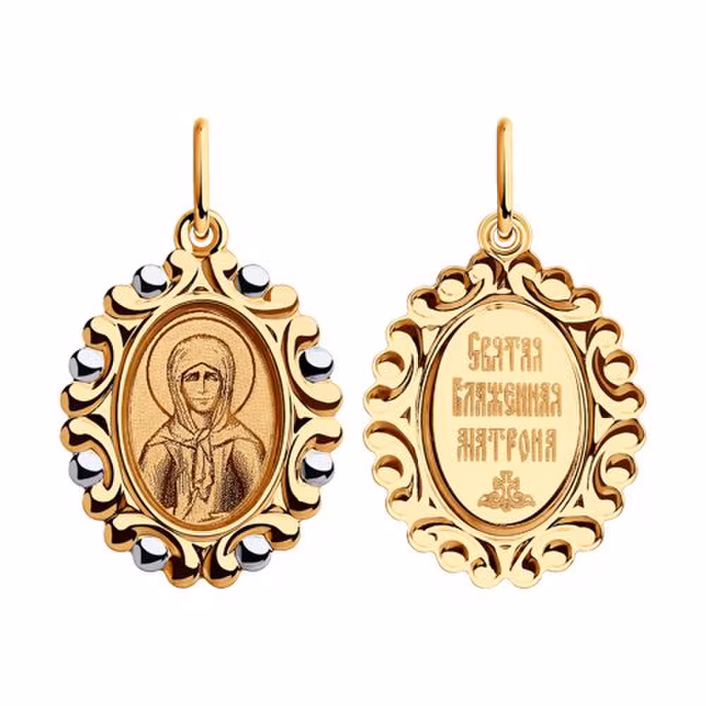 Подвеска из золота с эмалью — фото 1