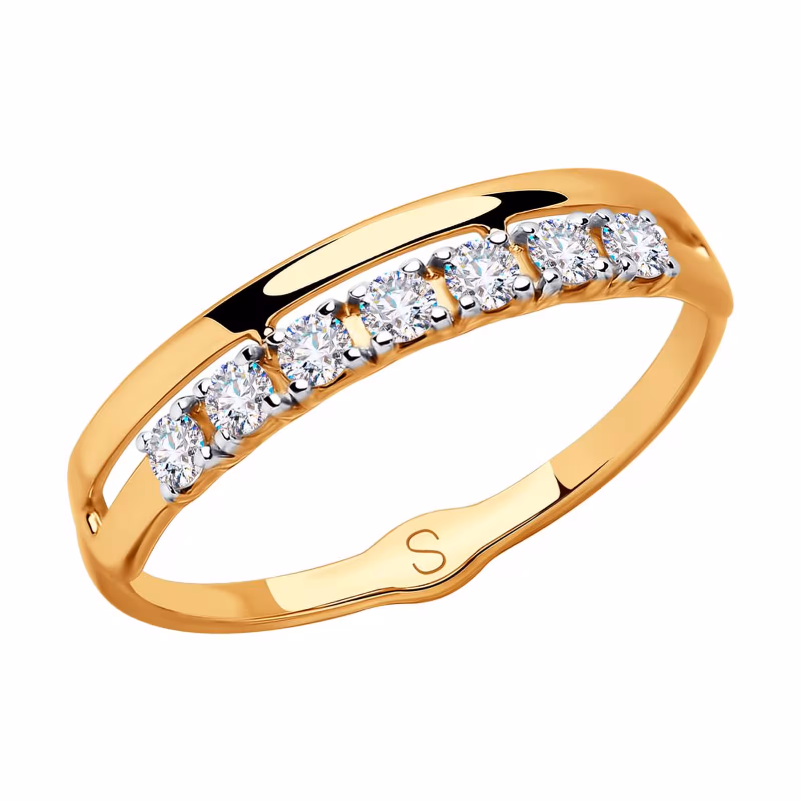 Кольцо из золота со Swarovski Zirconia