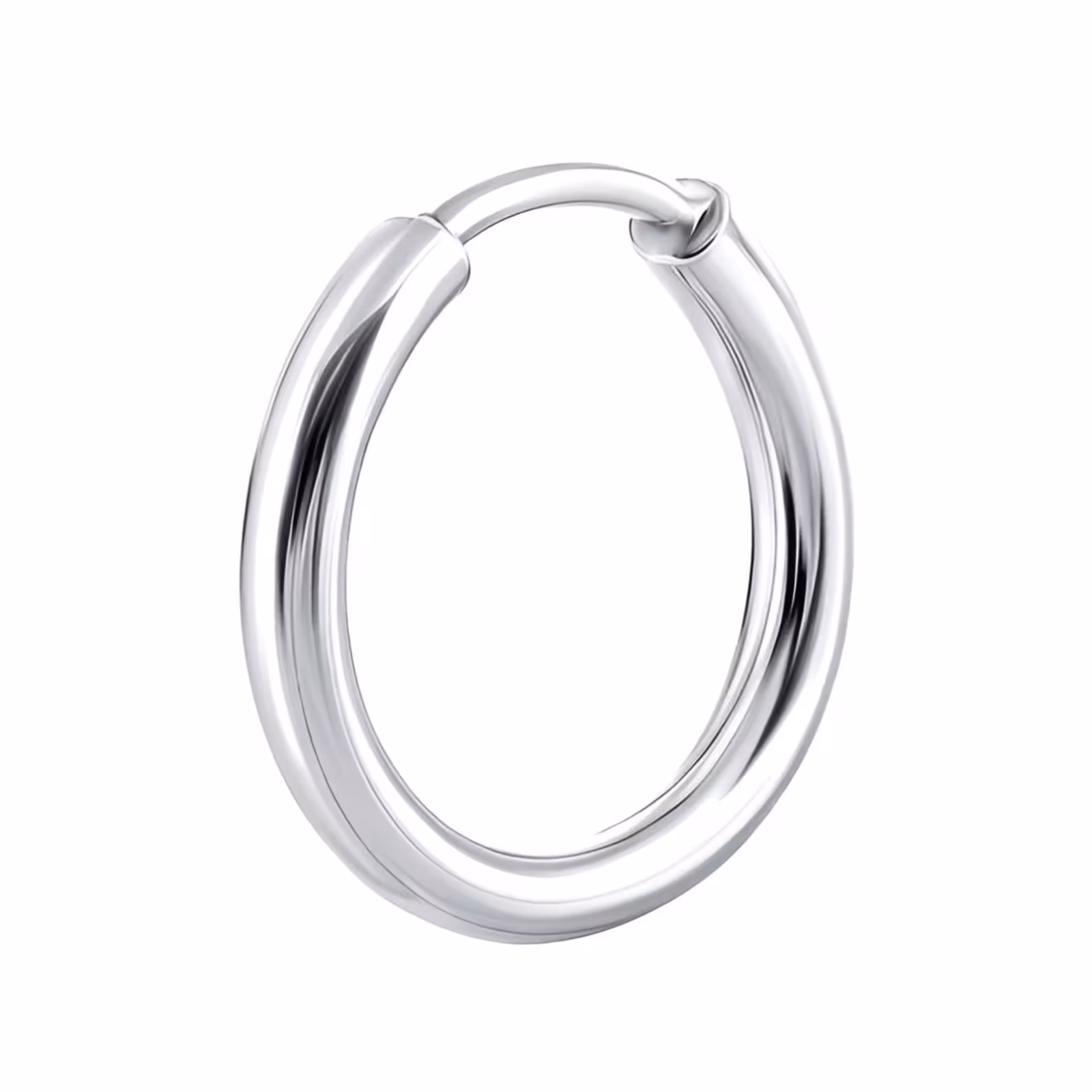 Одиночная серьга из серебра
