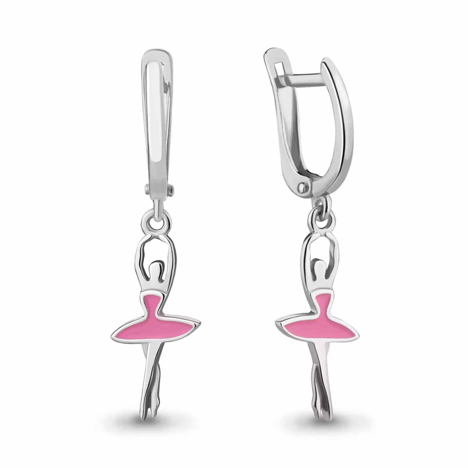 Серьги из серебра с эмалью